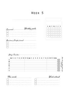 Weekly Layout [L]