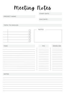 Meeting Notes